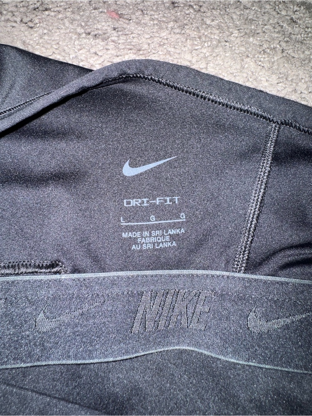 Nike Dri Fit Black Racerback Tank - Picture 3 of 6
